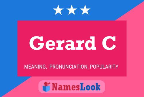 Poster del nome Gerard C