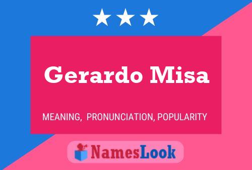 Poster del nome Gerardo Misa