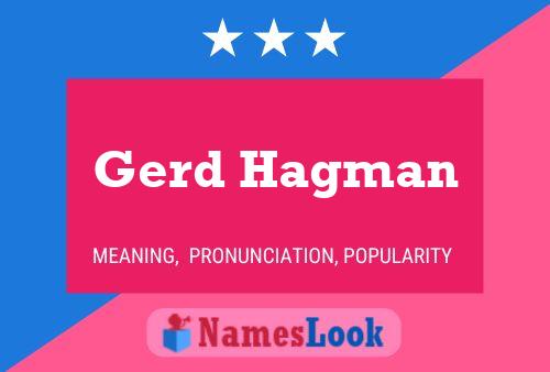 Poster del nome Gerd Hagman