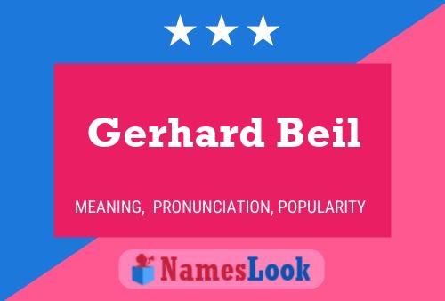 Poster del nome Gerhard Beil