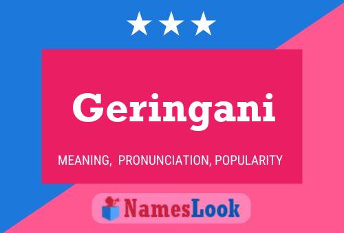 Poster del nome Geringani