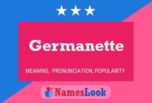 Poster del nome Germanette