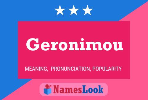 Poster del nome Geronimou