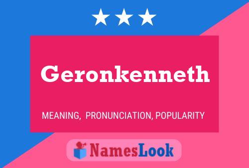 Poster del nome Geronkenneth