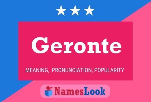 Poster del nome Geronte