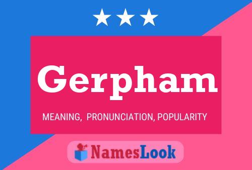 Poster del nome Gerpham