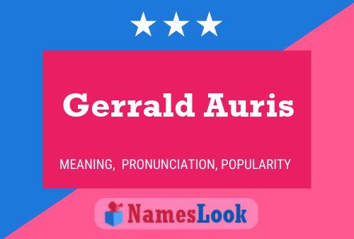 Poster del nome Gerrald Auris