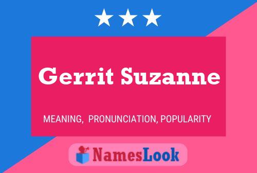 Poster del nome Gerrit Suzanne