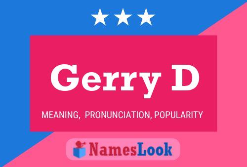 Poster del nome Gerry D