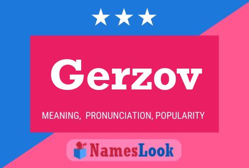 Poster del nome Gerzov