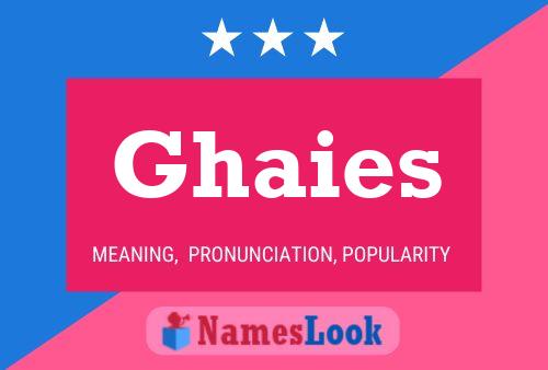 Poster del nome Ghaies