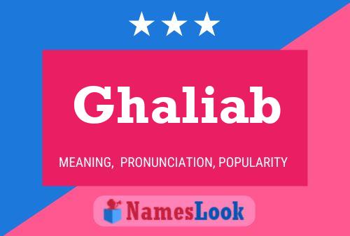 Poster del nome Ghaliab