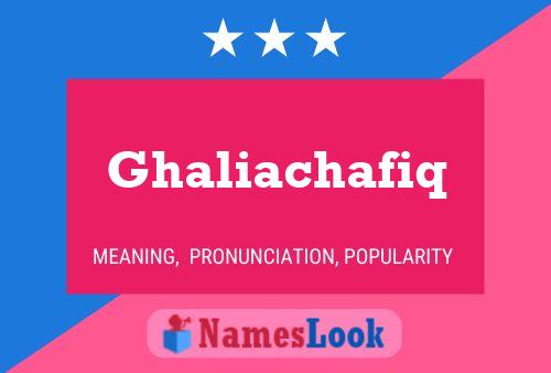 Poster del nome Ghaliachafiq