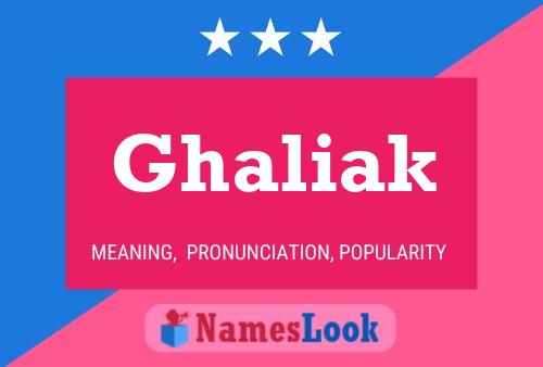 Poster del nome Ghaliak