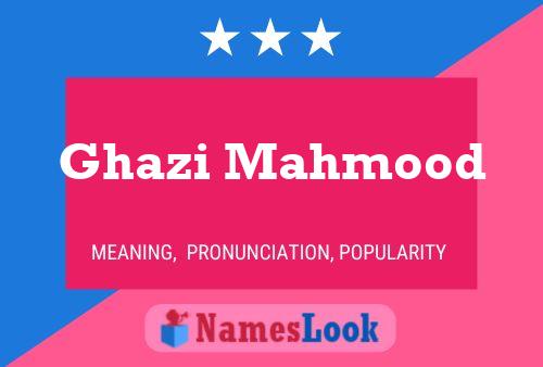 Poster del nome Ghazi Mahmood