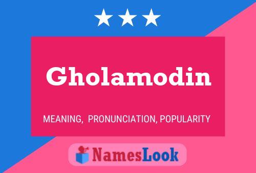 Poster del nome Gholamodin