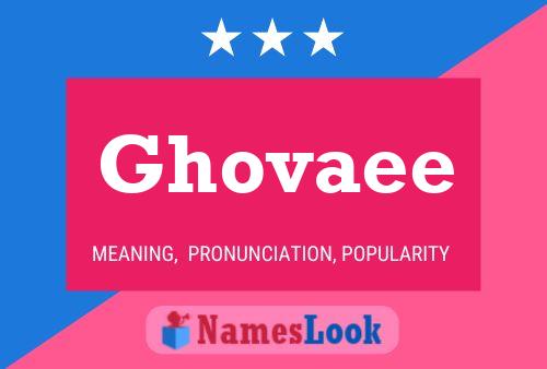 Poster del nome Ghovaee