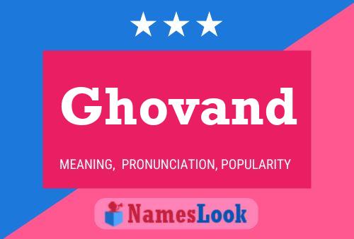 Poster del nome Ghovand