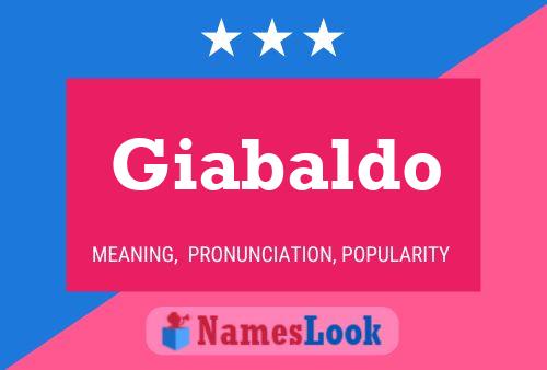 Poster del nome Giabaldo