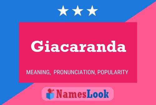 Poster del nome Giacaranda