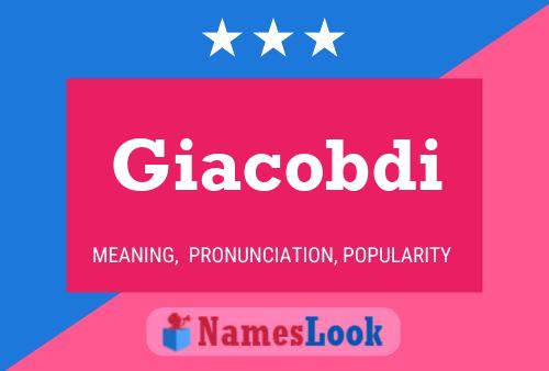 Poster del nome Giacobdi