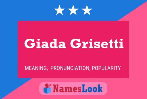 Poster del nome Giada Grisetti