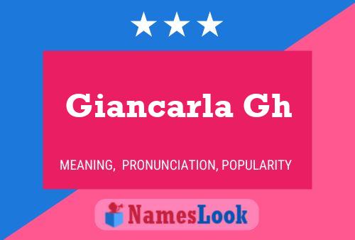 Poster del nome Giancarla Gh