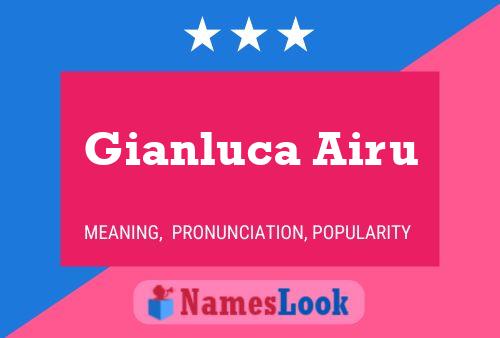 Poster del nome Gianluca Airu