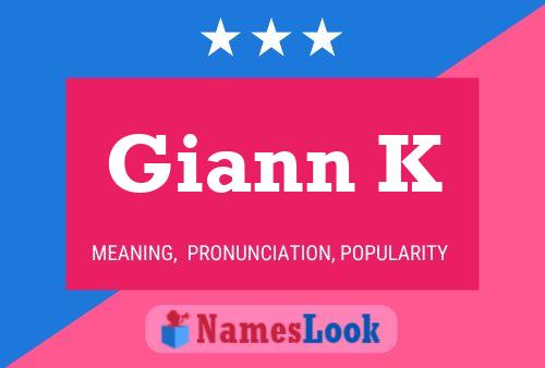 Poster del nome Giann K