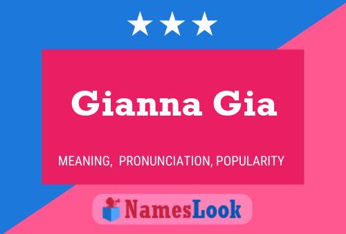 Poster del nome Gianna Gia