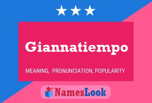 Poster del nome Giannatiempo