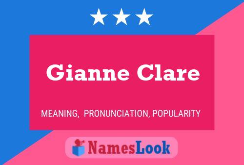 Poster del nome Gianne Clare