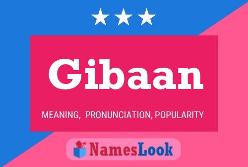 Poster del nome Gibaan