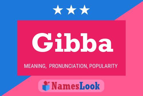 Poster del nome Gibba