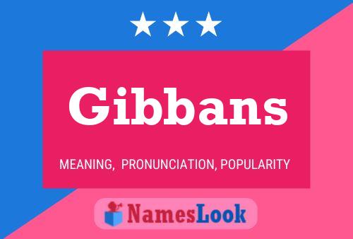 Poster del nome Gibbans