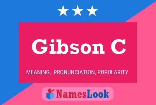 Poster del nome Gibson C