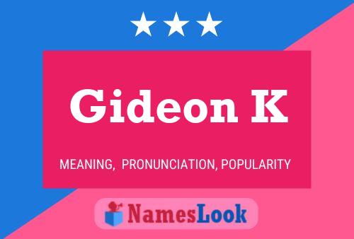 Poster del nome Gideon K