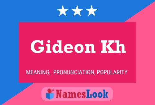 Poster del nome Gideon Kh