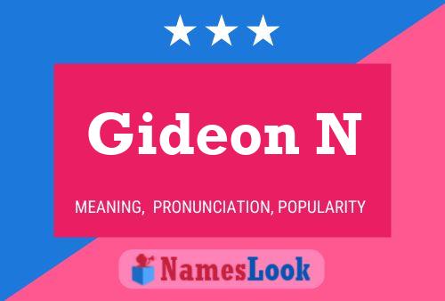 Poster del nome Gideon N