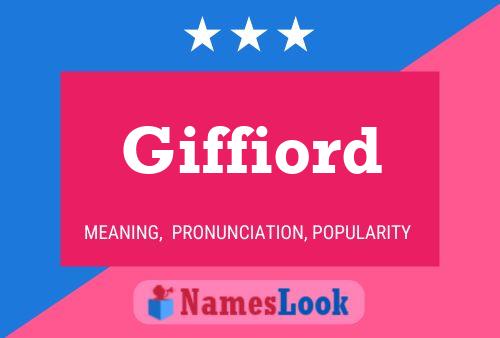 Poster del nome Giffiord