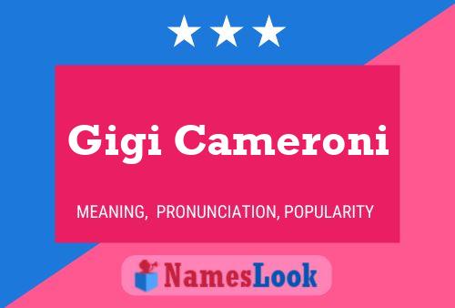 Poster del nome Gigi Cameroni