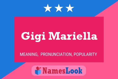 Poster del nome Gigi Mariella