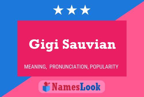 Poster del nome Gigi Sauvian