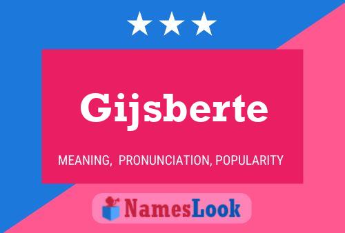 Poster del nome Gijsberte