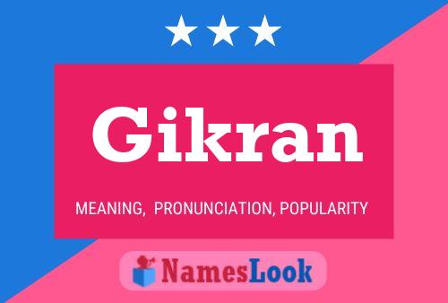 Poster del nome Gikran