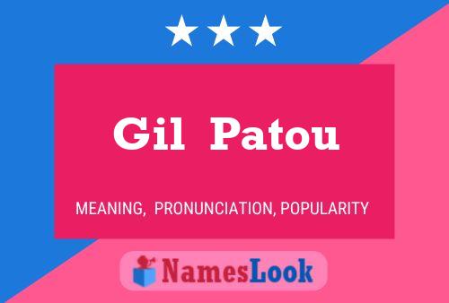 Poster del nome Gil  Patou