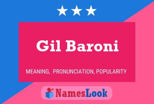 Poster del nome Gil Baroni