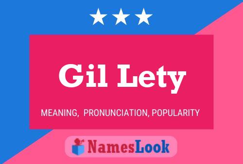 Poster del nome Gil Lety