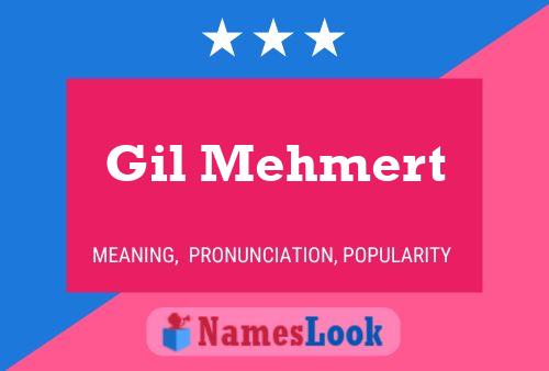 Poster del nome Gil Mehmert