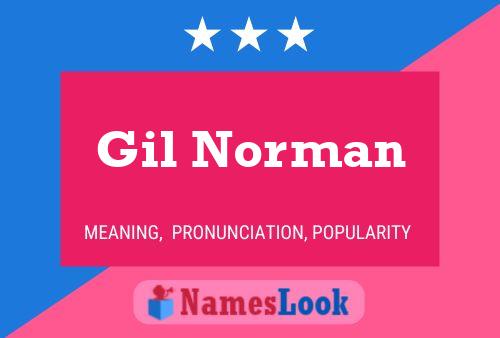 Poster del nome Gil Norman